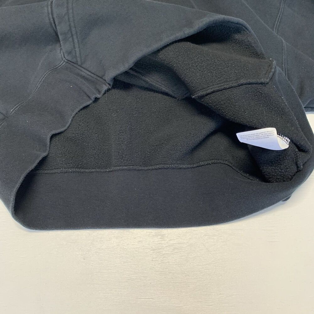 Jordan Hoodie Womens Crop L Black Loose Fit Pullover Sweater Sweatshirt - Picture 8 of 14